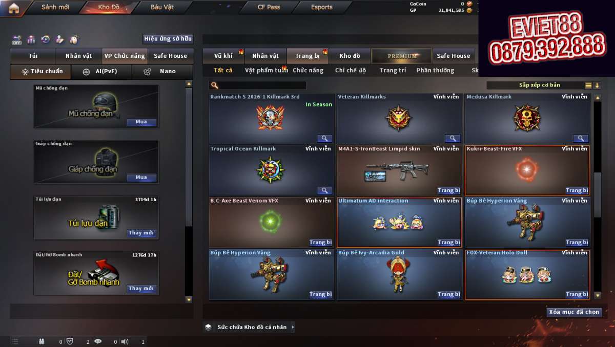shop acc cf uy tin gia re